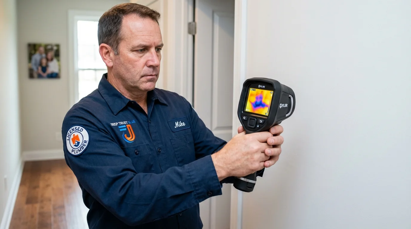 Thermal imaging leak detection by Johns Plumbing LLC in Midvale